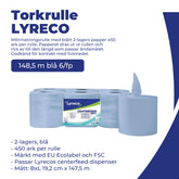 Torkrulle LYRECO 148,5m blÄ 6/fp - Primmeshiper