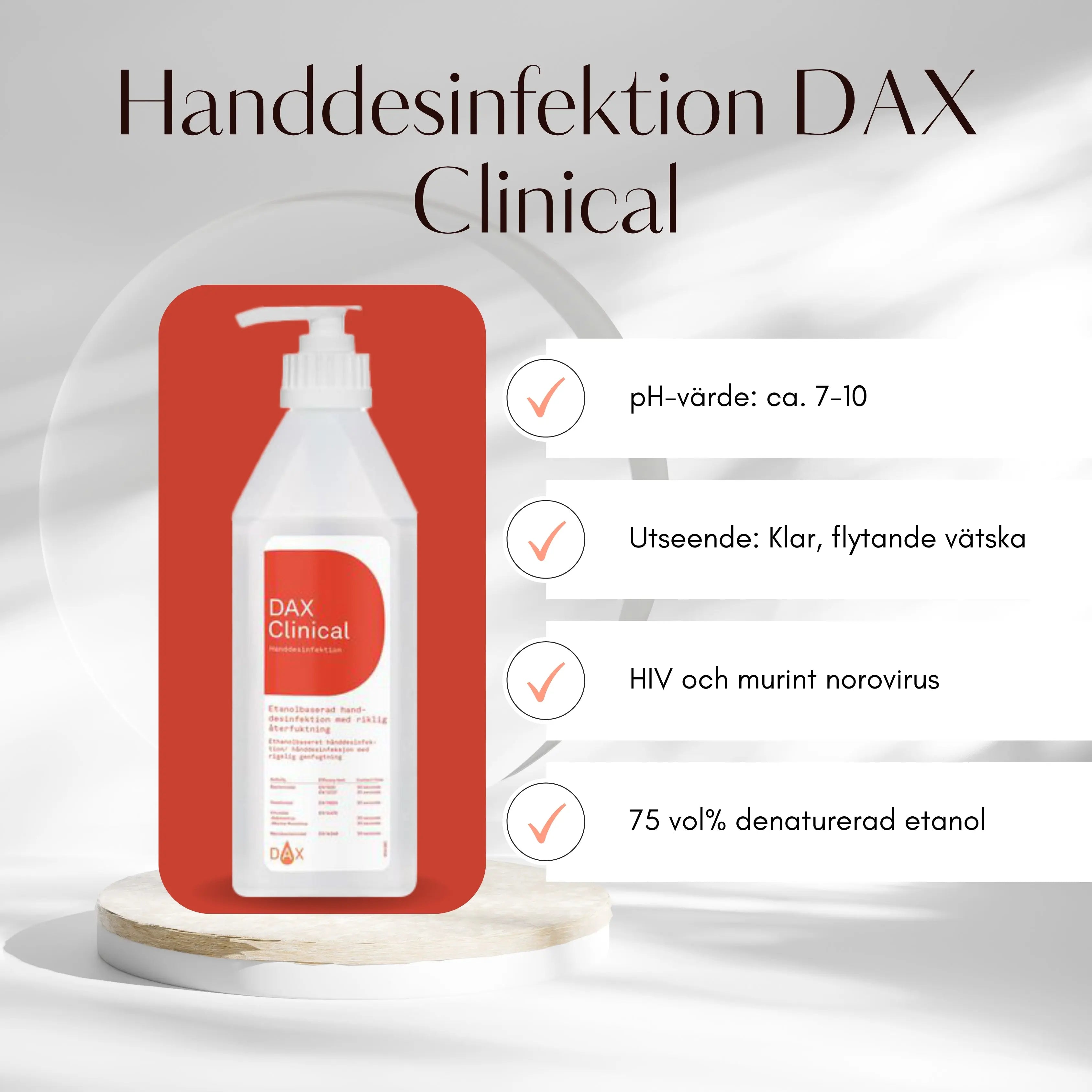 Handdesinfektion DAX Clinical 600ml - Primmeshiper