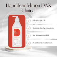 Handdesinfektion DAX Clinical 600ml - Primmeshiper