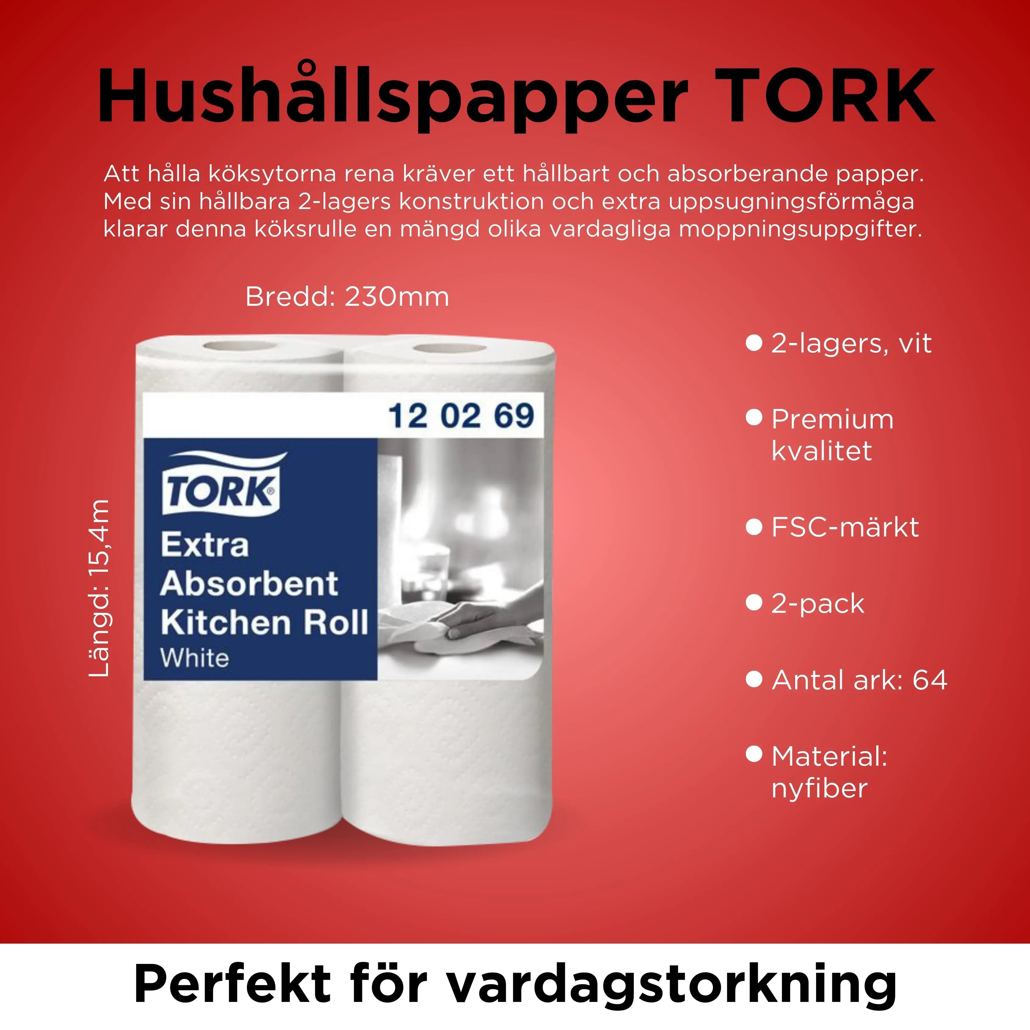 HushÄllspapper TORK Pre Plus 2-lag 2/fp - Primmeshiper