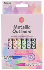 Outliner Pen SENSE Metallic 6/stuk