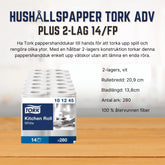 HushÄllspapper TORK Adv Plus 2-lag 14/fp - Primmeshiper