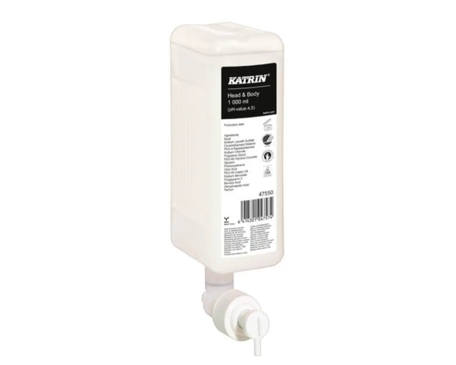 Duschtvål KATRIN Head & Body 1L - Primmeshiper