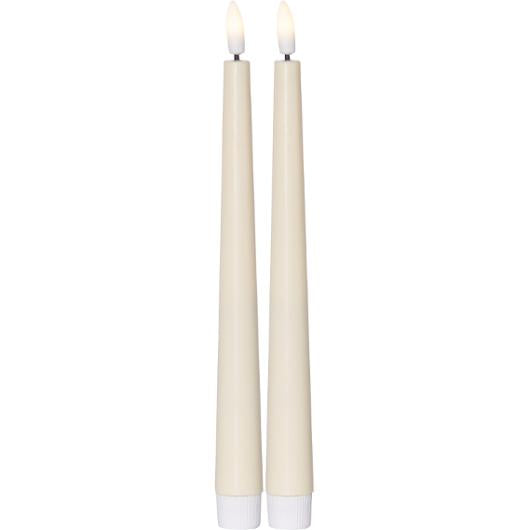 Antikljus STAR T LED Candy 26cm gul 2/fp