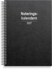 Noteringskalendern 2027 svart