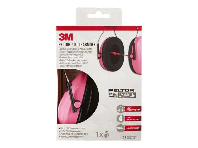 HörselkÄpa 3M Peltor KID neonrosa - Primmeshiper