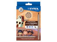 FÀrgpenna LYRA Jumbo 12 HudfÀrger - Primmeshiper