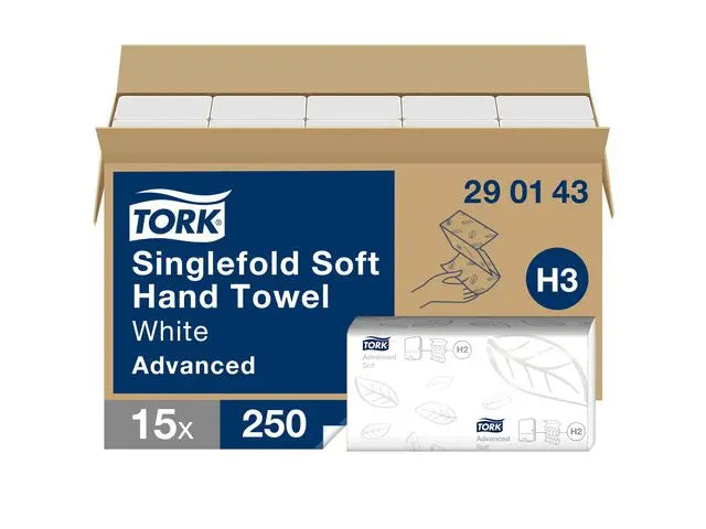 Handduk TORK Adv H3 2-lag vit 3750/fp - Primmeshiper