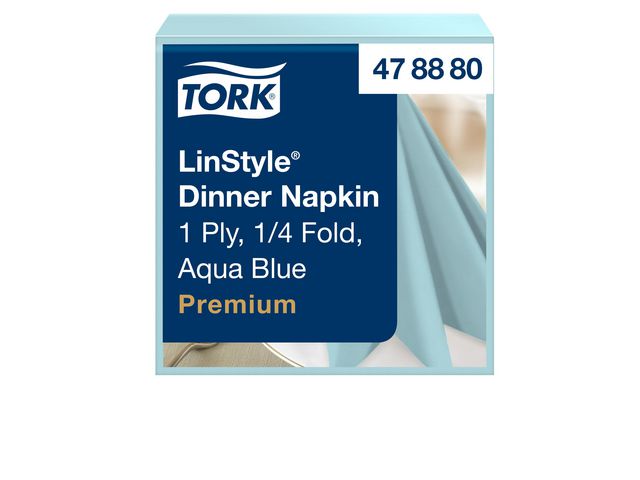 Servetter TORK LinSt aqua 39x39cm 50/fp - Primmeshiper