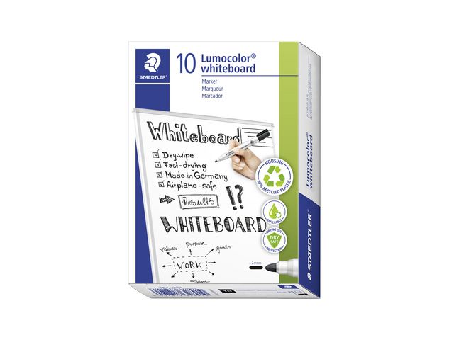 Whiteboardpenna STAEDTLER 351 rund svart - Primmeshiper