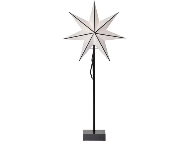 PapperstjÀrna pÄ fot Astro 74x35cm svart - Primmeshiper