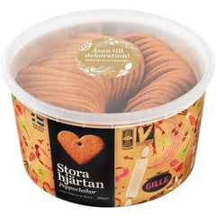 GILLE grote hartvormige peperkoekjes 450g