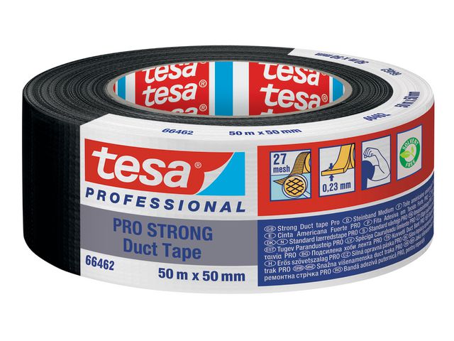 Vävtejp TESA PRO STRONG 50mmx50m svart - Primmeshiper