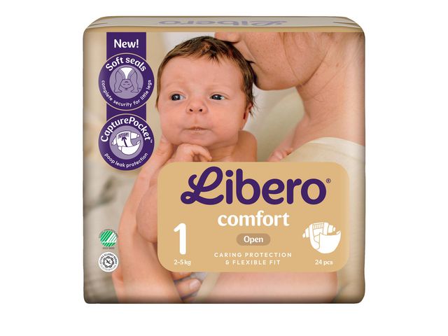 Blöja LIBERO Comfort 1 2-5kg 24/fp - Primmeshiper