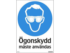 Skylt Skyddsglasögon 210x297mm - Primmeshiper