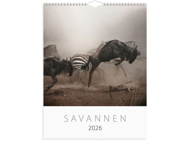 VĂ€ggkalender Savannen 2026 Primmeshiper