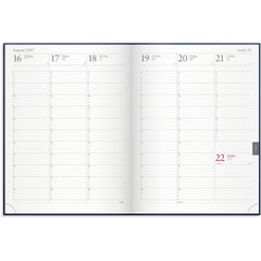Weekdagboek 2027 blauw