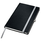 Ant.bok LEITZ Style A5 H rut. 80bl svart Primmeshiper