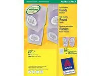 Etikett AVERY Rund 40mm 2400/fp - Primmeshiper