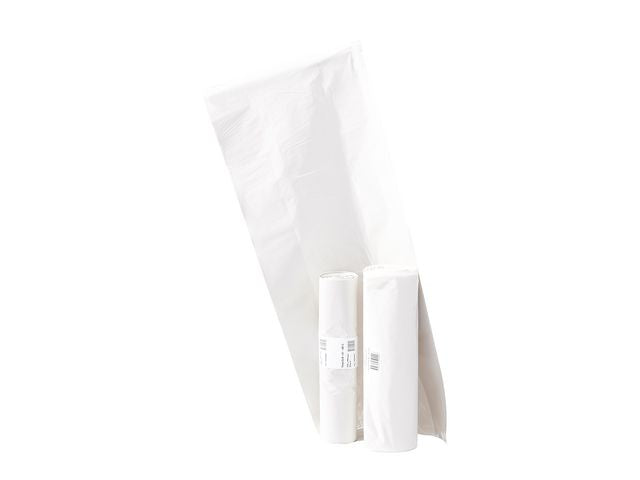 Plastsäck LD 60L 45my vit 25/RL Primmeshiper