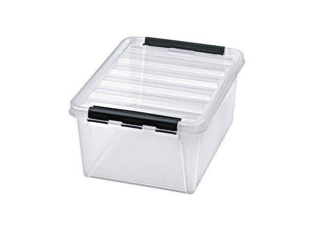 Förvaringsbox med lock 15 L transparent - Primmeshiper
