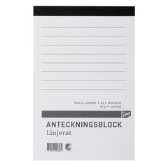 Notitieblok A6 100 vel geperforeerd gelinieerd
