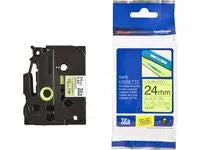 Tape BROTHER TZEC51 24mm Svart pÄ Gul - Primmeshiper