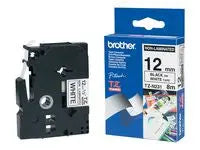 Tape BROTHER TZEN231 12mm Svart pÄ Vit - Primmeshiper