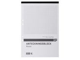 Anteckningsblock A4 100bl hÄl perf rutat - Primmeshiper