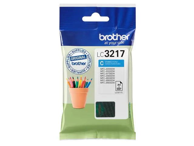 Bläckpatron BROTHER LC3217C cyan - Primmeshiper