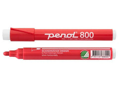 Whiteboardpenna PENOL 800 rund röd - Primmeshiper