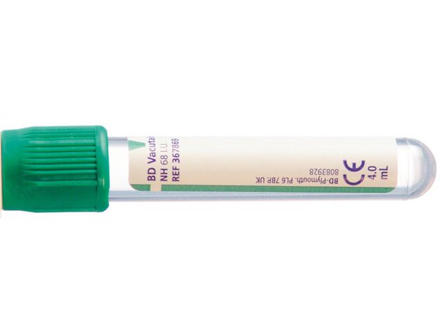 Hemogardrör 5/4ml Na-hep grön 100/fp - Primmeshiper