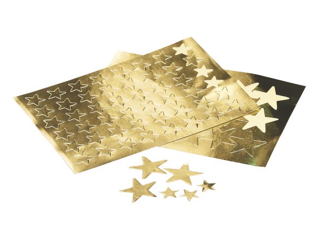 Stickers stjärnor guld 13mm 288/fp - Primmeshiper