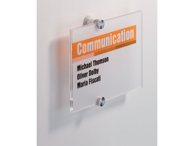 Dörrskylt DURABLE Crystal Sign 148x210mm - Primmeshiper