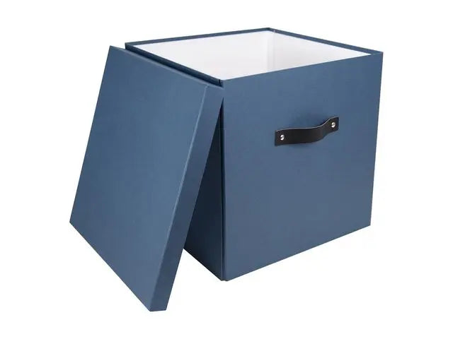 Förvaringsbox m.lock kartong stor blÄ - Primmeshiper