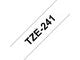 Tape BROTHER TZE241 18mm svart på vit - Primmeshiper