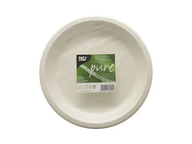 Tallrik PURE 23cm vit 50/fp - Primmeshiper