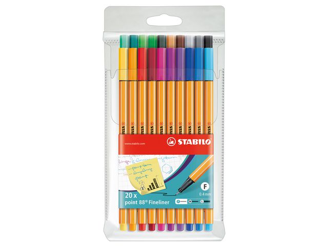 Fineliner STABILO Point 88 20/fp - Primmeshiper