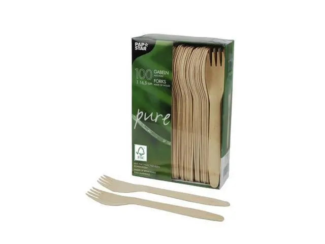 Bestick gaffel PURE FSC 16,5cm 100/fp - Primmeshiper