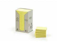 Notes POST-IT 100% recy 38x51 gul 24/fp - Primmeshiper