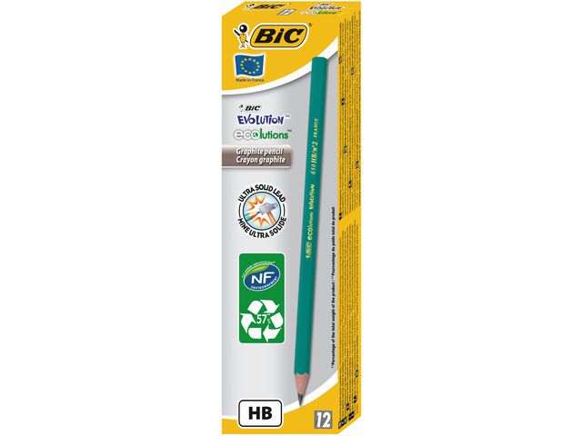 Blyertspenna BIC evolution HB 12/fp - Primmeshiper