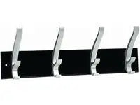 KlÀdhÀngare UNILUX 4 krokar svart/metall - Primmeshiper