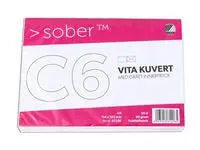 Kuvert SOBER C6 90g FukthÀftande 50/fp - Primmeshiper