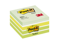 Notes POST-IT kub 76x76mm grön/vit - Primmeshiper