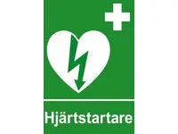 Skylt HjÀrtstartare A4, dubbelsidig - Primmeshiper