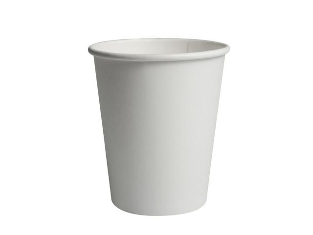 Pappersbägare 240ml vit 50/fp - Primmeshiper