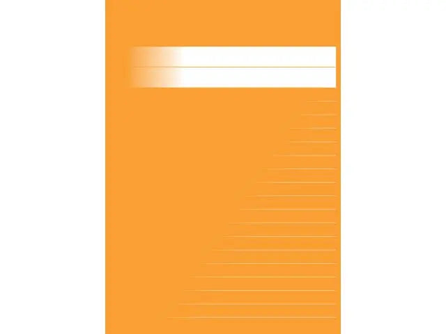 SkrivhÀfte A5 linjerat 8,5mm orange - Primmeshiper
