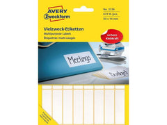 Etikett AVERY manuell 14x50 vit (672) - Primmeshiper