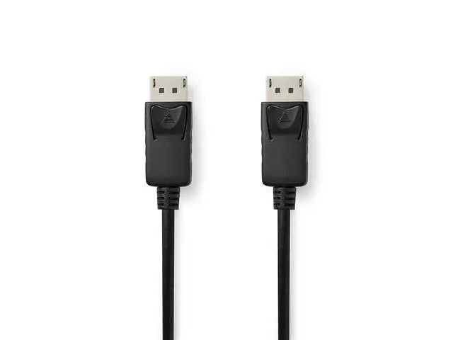 Kabel NEDIS DP hane - DP hane 2m svart - Primmeshiper