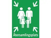 Skylt Ă
tersamlingsplats A3 Aluminium - Primmeshiper